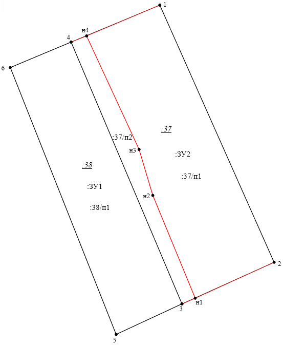 Схема расположения земельного участка при перераспределении