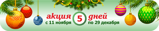 Новогодняя акция 5-ти дней на программы серии Полигон с 11 ноября до 29 декабря 2013 года
