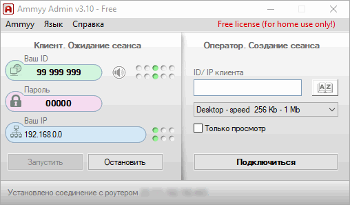 AmmyyAdmin Окно подключения.png